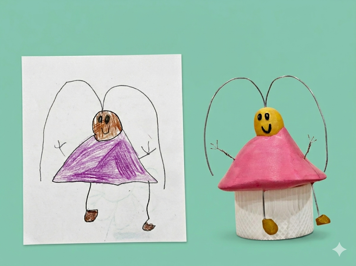 Drawing to 3D fairy